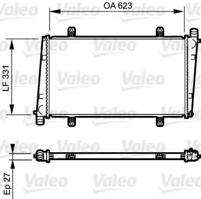 VALEO 732372 Radiator, engine cooling